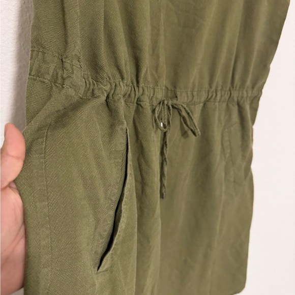 Eileen Fisher Olive Green Midi Dress - Picture 3 of 5